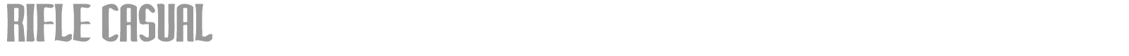 Rifle Casual font preview
